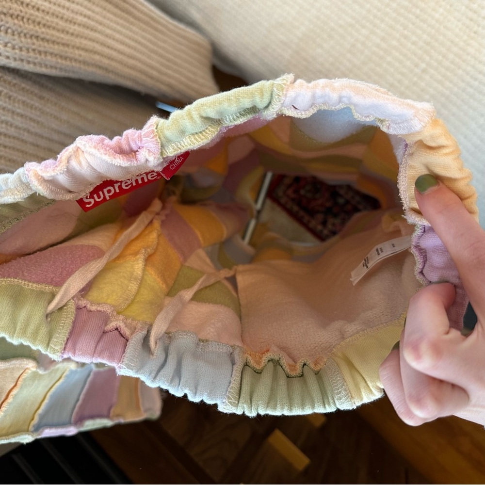 Supreme Ss22 Reverse Patchwork Sweatshort Sz M - image 4